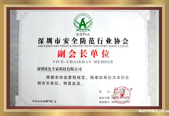 深圳市安全防范行业协会副会长单位
